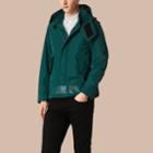 Burberry Burberry Lightweight Technical Jacket With Detachable Hood, Size: M, Blue