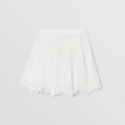 Burberry Burberry Childrens Pleated Macram Lace Skirt, Size: 14y, White