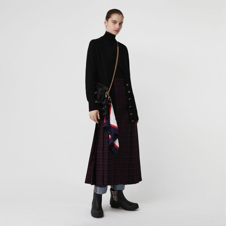 Burberry Burberry Cashmere V-neck Cardigan, Black