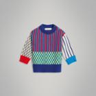 Burberry Burberry Childrens Graphic Cashmere Jacquard Sweater, Size: 12m, Multicolour