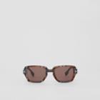Burberry Burberry Check Rectangular Frame Sunglasses
