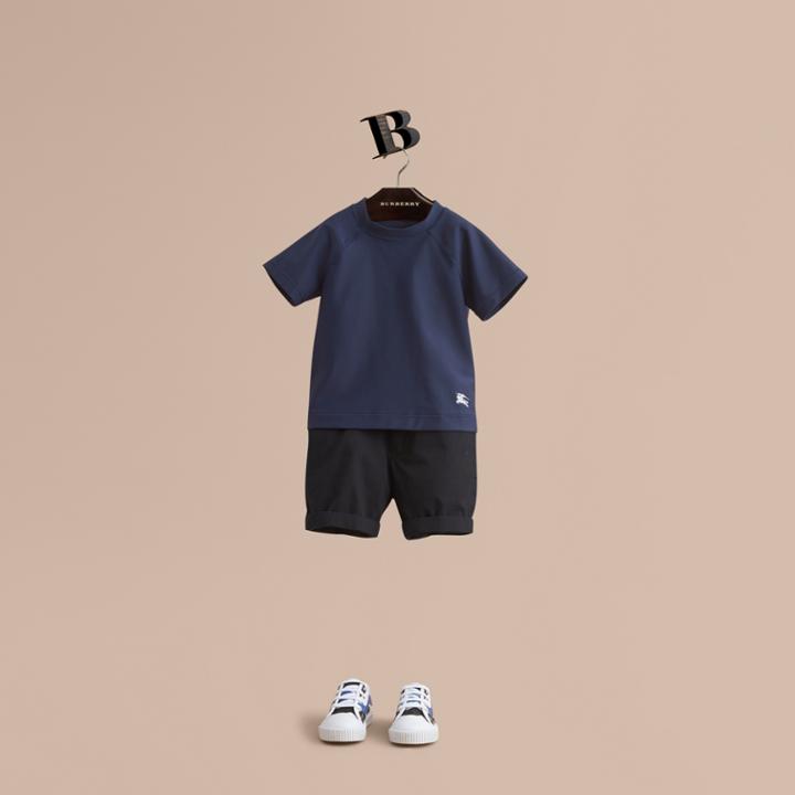Burberry Burberry Seam Detail Rash Top, Size: 12y, Blue