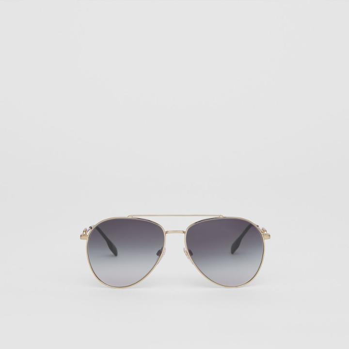 Burberry Burberry Monogram Motif Pilot Sunglasses