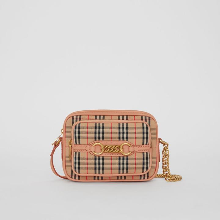 Burberry Burberry The 1983 Check Link Camera Bag, Orange