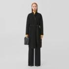 Burberry Burberry Reversible Check Wool Coat, Size: 14