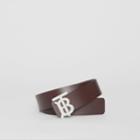 Burberry Burberry Reversible Monogram Motif Leather Belt, Size: 105, Red