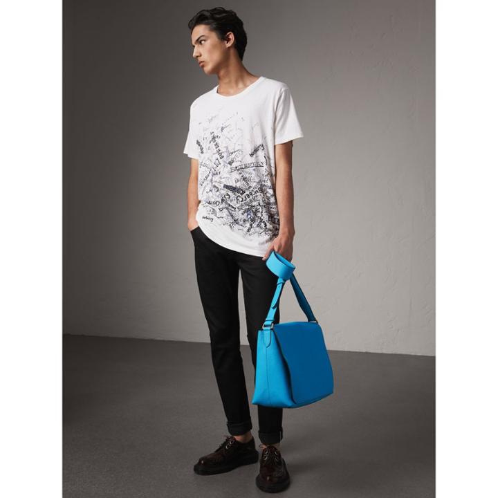 Burberry Burberry Doodle Print Cotton T-shirt, Size: Xxl