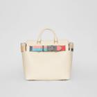 Burberry Burberry The Medium Leather Colour Block Detail Belt Bag, Grey