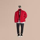 Burberry Burberry Diamond Quilted Jacket, Size: 10y, Red
