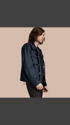 Burberry Hooded Technical Jacket With Lambskin Trim