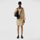 Burberry Burberry The Mid-length Chelsea Heritage Trench Coat, Size: 10, Beige