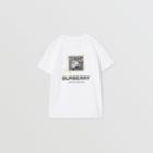 Burberry Burberry Childrens Vintage Photo Print Cotton T-shirt, Size: 14y, White