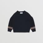 Burberry Burberry Childrens Icon Stripe Detail Wool Blend Sweater, Size: 12m