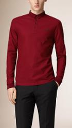 Burberry Long Sleeve Polo Shirt
