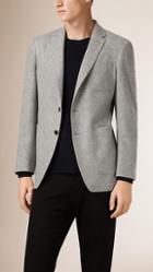 Burberry Modern Fit Melange Wool Jacket