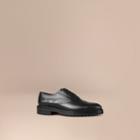 Burberry Burberry Leather Wingtip Brogues With Rubber Sole, Size: 39, Black