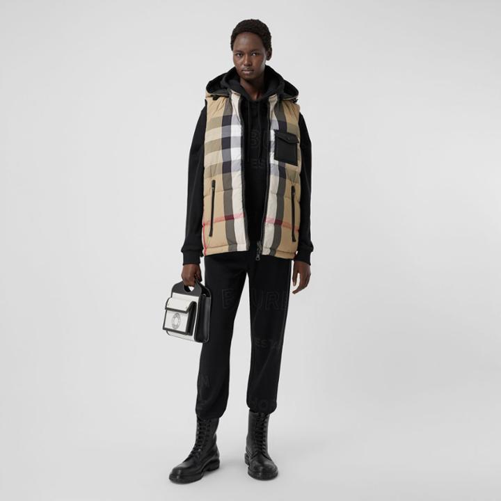 Burberry Burberry Reversible Recycled Nylon Re: Down Puffer Gilet, Size: M