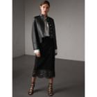 Burberry Burberry Lambskin Military Jacket, Size: 04, Black