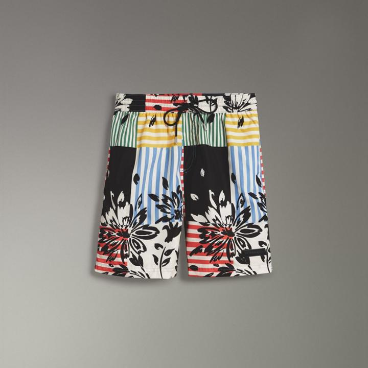 Burberry Burberry Drawcord Swim Shorts, Size: L, Blue