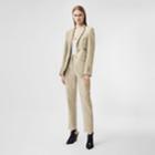 Burberry Burberry Cut-out Detail Technical Wool Blazer, Size: 04, Grey
