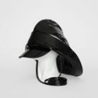 Burberry Burberry Logo Print Rain Hat, Size: S/m, Black