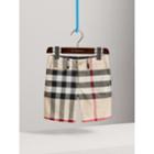 Burberry Burberry Check Cotton Chino Shorts, Size: 12y, Beige