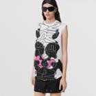 Burberry Burberry Sleeveless Abstract Print Cotton Top