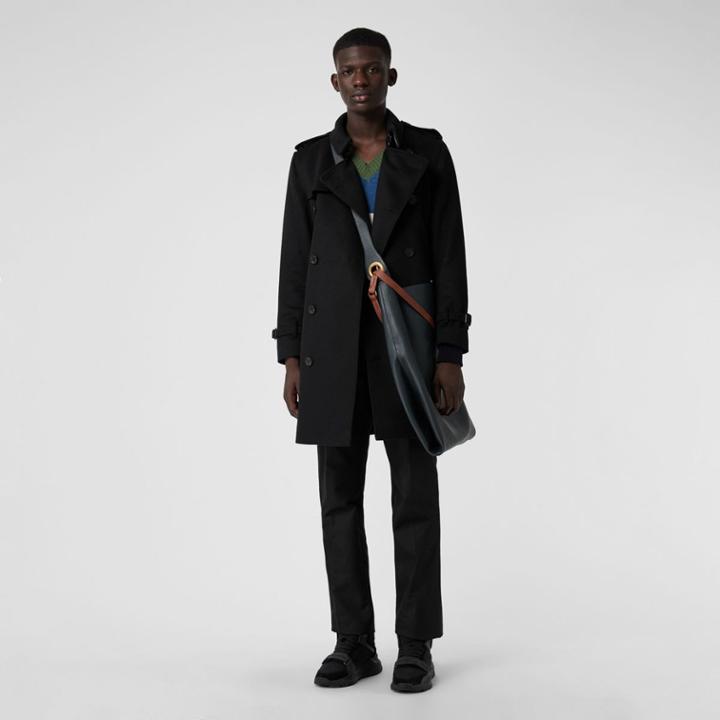 Burberry Burberry Wool Cashmere Trench Coat, Size: 42