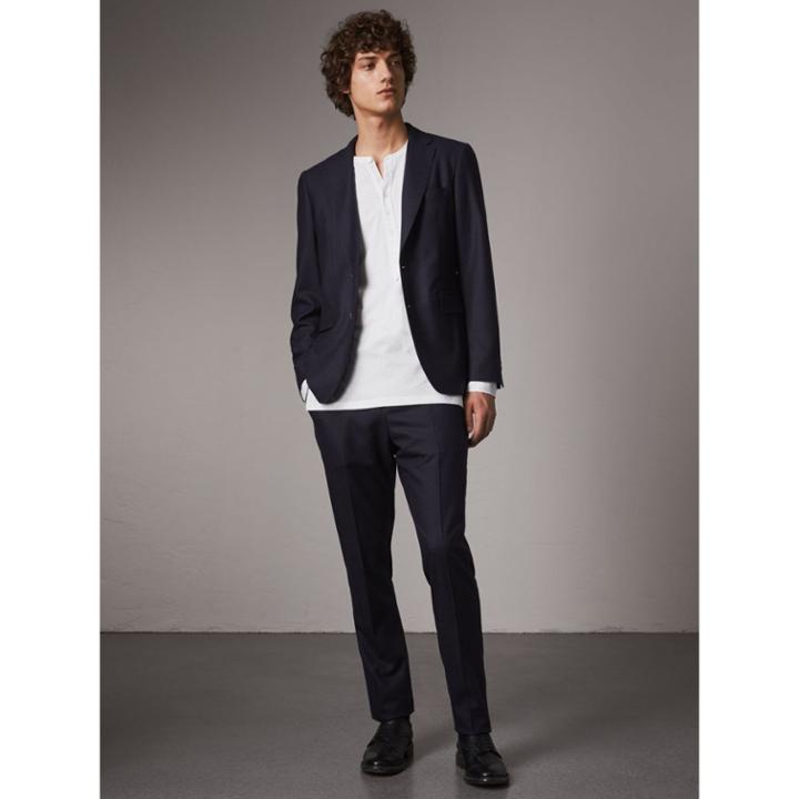 Burberry Burberry Soho Fit Wool Flannel Suit, Size: 54r, Blue