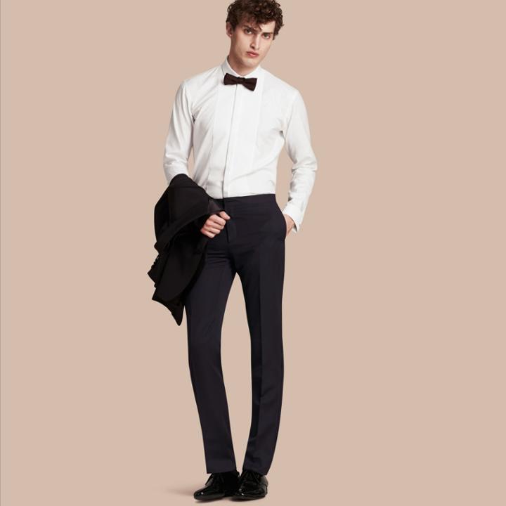 Burberry Burberry Virgin Wool Tuxedo Trousers, Size: 42, Blue