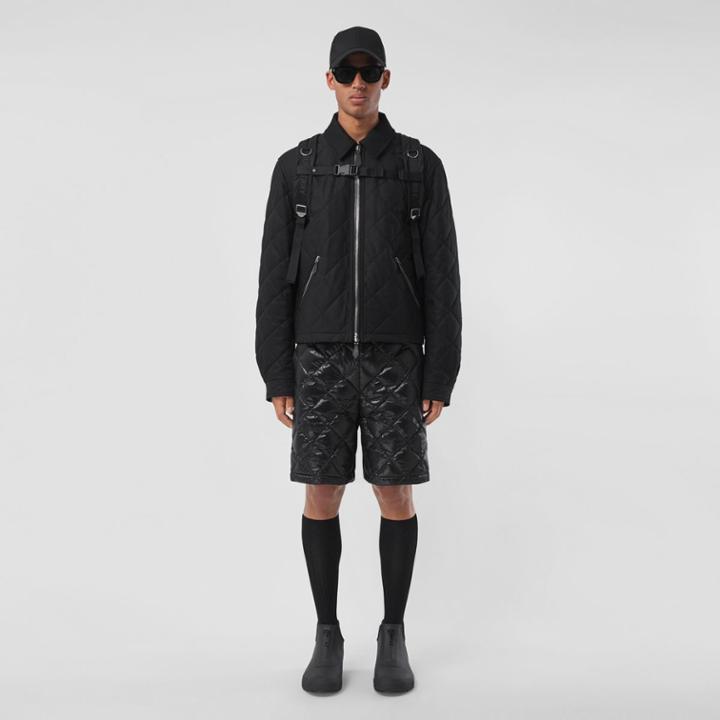 Burberry Burberry Diamond Quilted Cotton Gabardine Jacket, Size: S