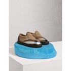 Burberry Burberry House Check And Leather Slip-on Trainers, Size: 33