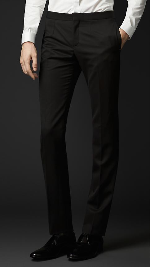 Burberry Prorsum Virgin Wool Tuxedo Trousers