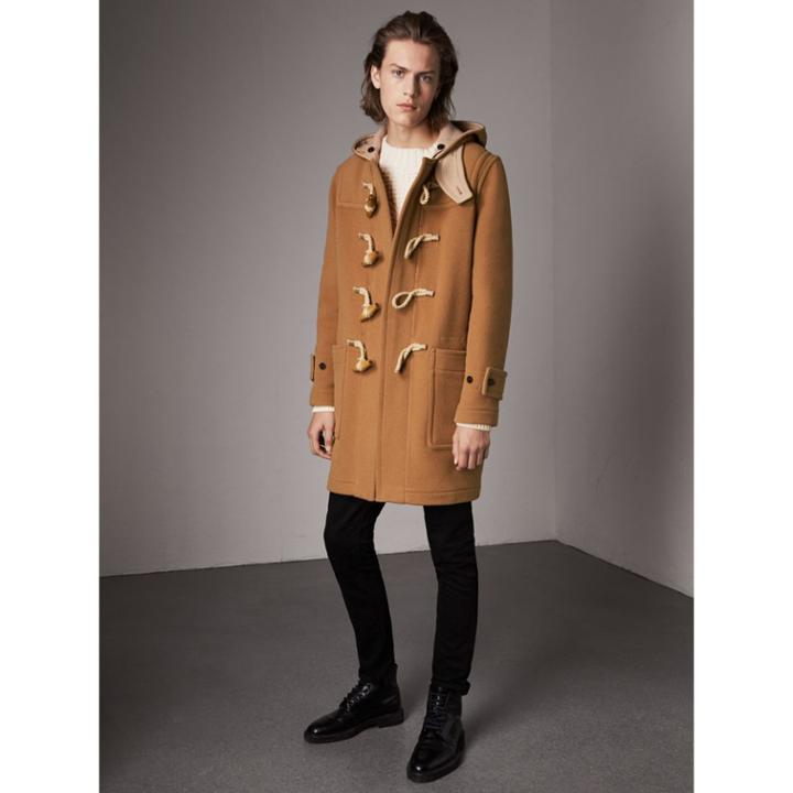 Burberry Burberry The Greenwich Duffle Coat, Size: 38, Beige