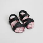 Burberry Burberry Ripstop Strap Check Cotton Sandals, Size: 7