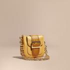 Burberry The Small Square Buckle Bag In Leather