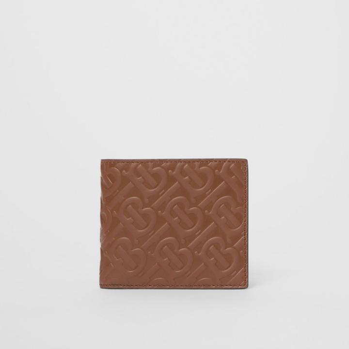 Burberry Burberry Monogram Leather International Bifold Wallet, Brown