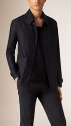 Burberry Prorsum Showerproof Silk Wool Artist's Jacket