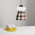 Burberry Burberry Check Cotton Jersey T-shirt Dress, Size: 12m, Beige