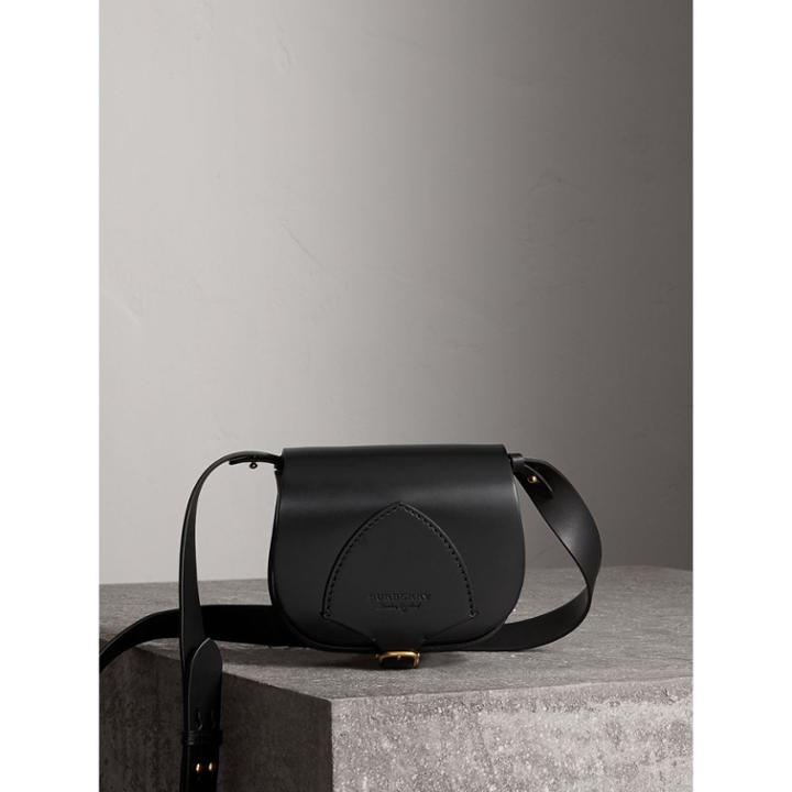 Burberry Burberry The Satchel In Bridle Leather, Black