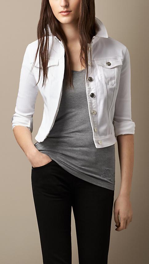 Burberry Brit Power-stretch Denim Jacket