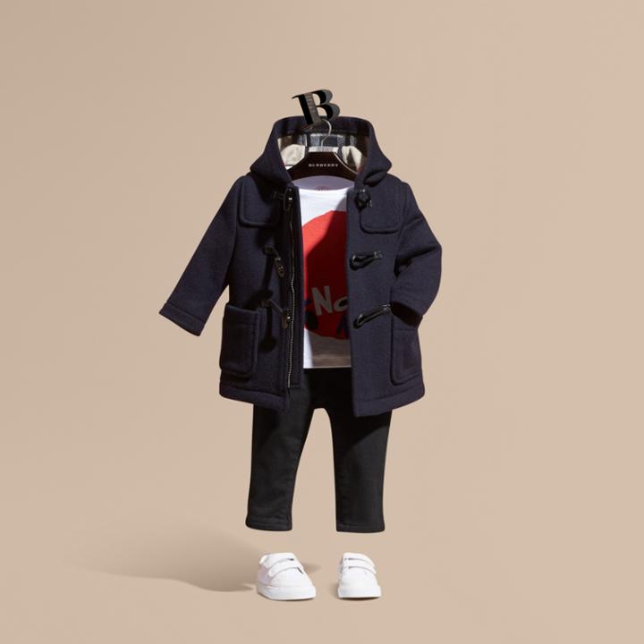 Burberry Burberry Wool Duffle Coat, Size: 3y, Blue