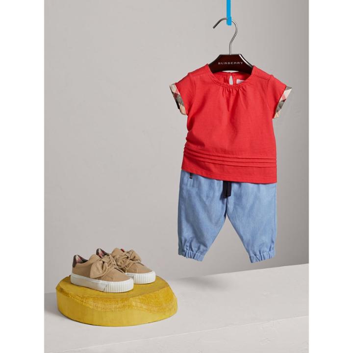 Burberry Burberry Pull-on Chambray Trousers, Size: 2y