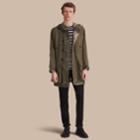 Burberry Burberry Reversible Hooded Packaway Technical Parka, Size: 44, Green