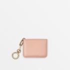 Burberry Burberry Link Detail Patent Leather Id Card Case Charm, Pink