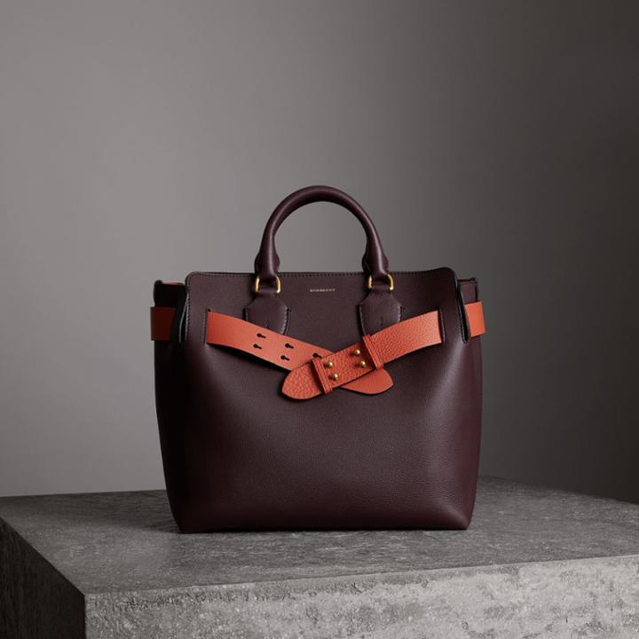 Burberry Burberry The Medium Leather Belt Bag, Red
