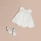 Burberry Burberry Embroidered Taffeta Dress With Bloomers, Size: 3m, White