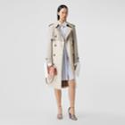 Burberry Burberry Two-tone Reconstructed Trench Coat, Size: 10, Beige