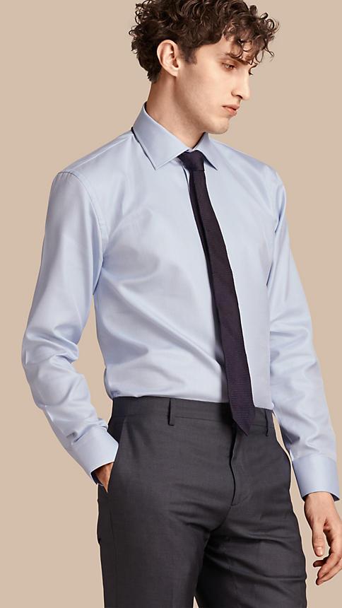 Burberry Modern Fit Cotton Twill Shirt