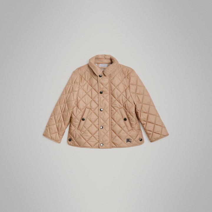 Burberry Burberry Childrens Lightweight Diamond Quilted Jacket, Size: 12m, Brown